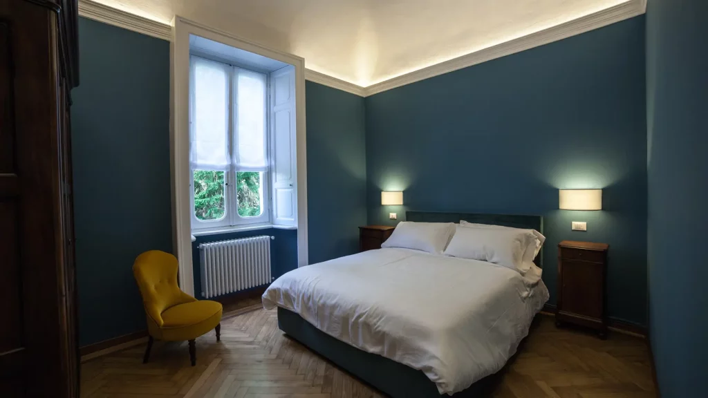 Venegoni Maison de Charme sul Lago Maggiore, appartamento Gianni dettaglio camera da letto