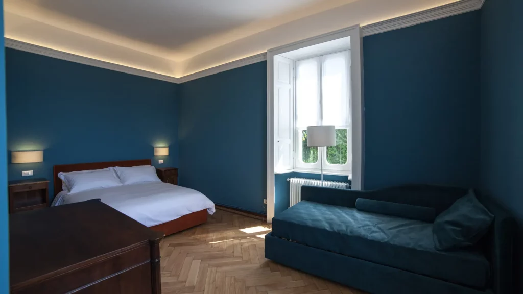 Venegoni Maison de Charme sul Lago Maggiore, appartamento Theresita dettaglio camera da letto